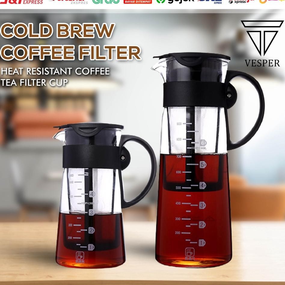 Cold Brew Coffee Pot Tea Maer Zudahi Gla With Cale 650Ml 900Ml Erver Opi Teh Aca