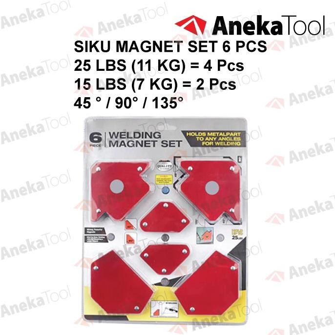 Siku Magnet Las 6 Pcs Set Magnetic Welding Holder 6 Pcs