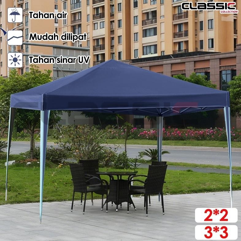 Tenda Lipat 3x3 Tenda Jualan Pameran Bazar Gazebo/Tenda Jualan Set Lengkap Tenda Lipat Dinding Tenda