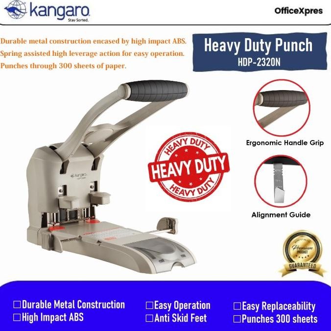 

PEMBOLONG KERTAS / PELUBANG KERTAS 2 LOBANG KANGARO 2320N HEAVY DUTY ORIGINAL DAN TERPERCAYA