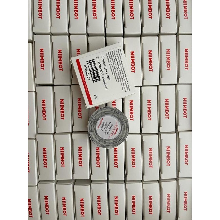 ORIGINAL NIMBOT THERMAL LABEL STIKER CLEAR TRANSPARAN  D11 D101 D110