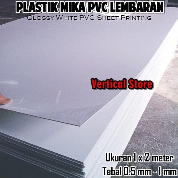 Plastik Pvc Kaku Putih Lembaran Sekat Interior Offset Printing 1X2M Original