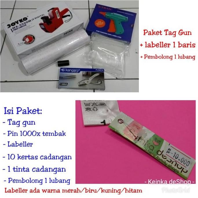 

PAKET LABELLER KERTAS TINTA TAG GUN TAG PIN HANG TAG PEMBOLONG KERTAS ORIGINAL DAN TERPERCAYA
