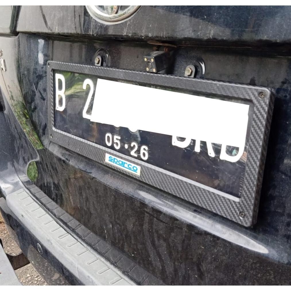 Cover Plat Nomor Mobil Acrylik CARBON Dudukan Plat Nomor Akrilik CARBON