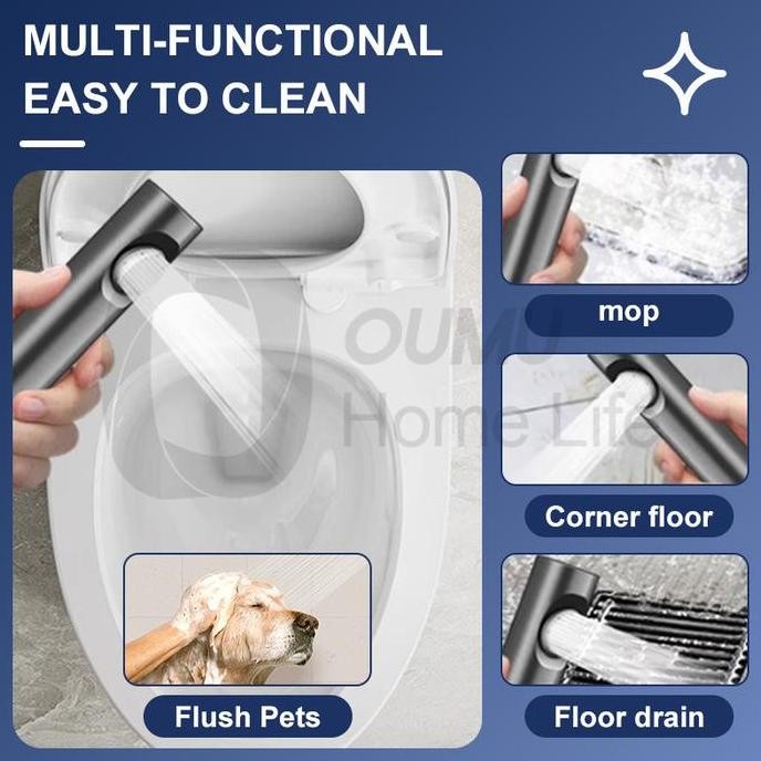 Grosir Kran Cabang Dan Jet Shower Closet / Toilet Sprayer Set/Kran Washing Machine Bidet Sprayer Set