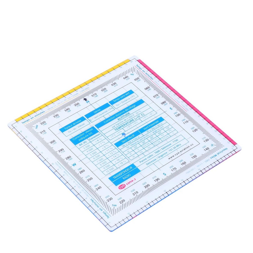 

Map Protractor Flight Ruler Aviation Navigation Scale School Stationary Precision