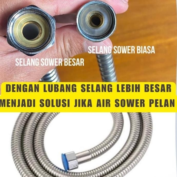 Promo Terbaru Selang Shower Import Jumbo Ukuran Lubang Besar