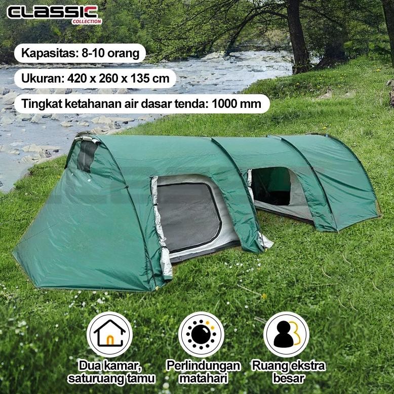 Tenda Camping Dome Terlaris/Camping 8 Person - Tenda Double Layer - Tenda Dome Ultralight/4 Orang Fr