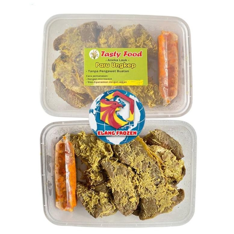 

TERMURAH Paru Ungkep 300gr Plus Sambal Elang Frozen Food Siap kirim