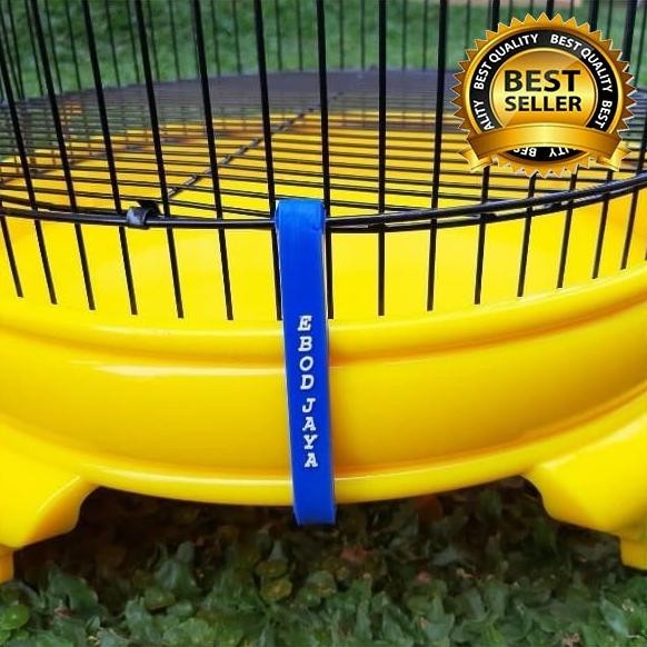 Yl-24 Koe-1116 Klem Plat Karet Ebod Jaya 1 Pcs Jepitan Anti Karat Pengait Tebok Sangkar Burung Murai