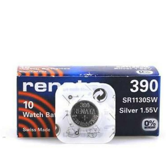 TERSEDIA Baterai Batre LR1130 SR1130SW 390 RENATA ORIGINAL SWISS JAM SWATCH