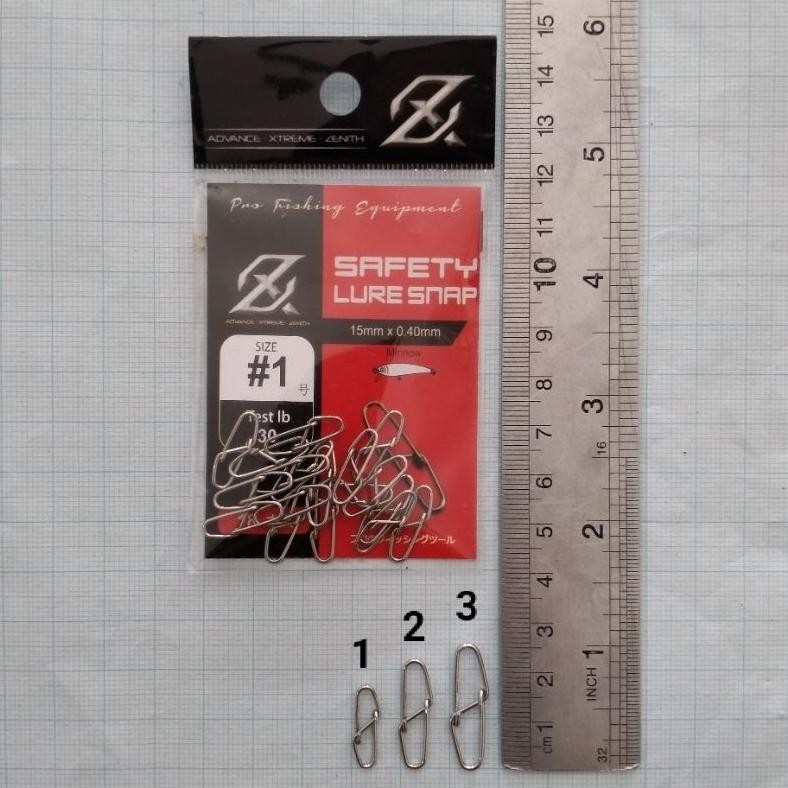 Vb-8 Okk-1520 Axz Safety Lure Snap Pancing Kekuatan 30-60 Lb Original