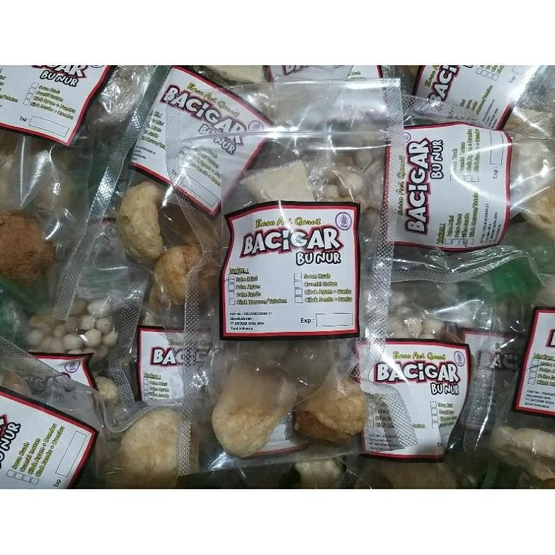 

TERLARIS bacigar,bacigar bu nur,porsi pahe(paket hemat) isi 10pc,boci,baso aci Siap kirim