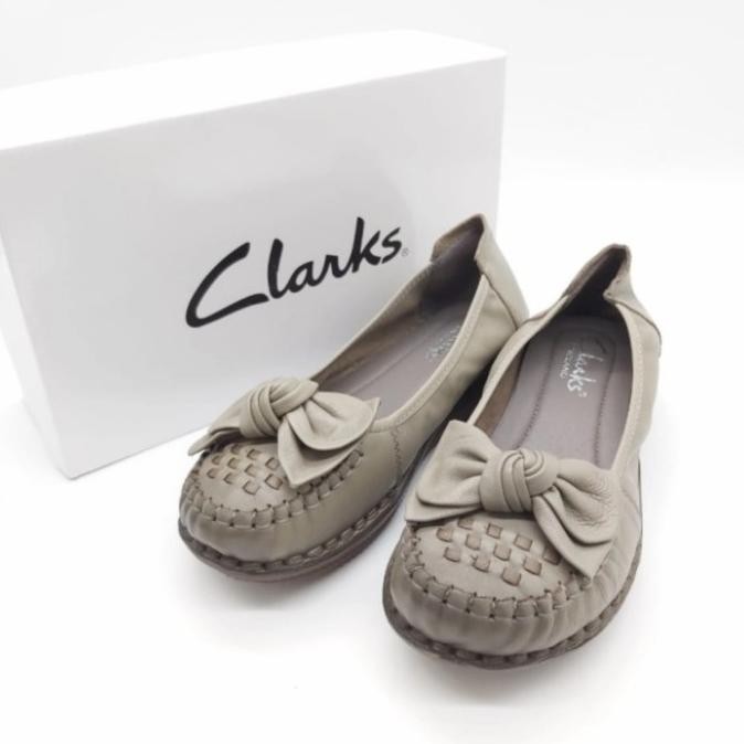 Sale Sepatu Flat Clarks Wanita 098-1 Pita Original