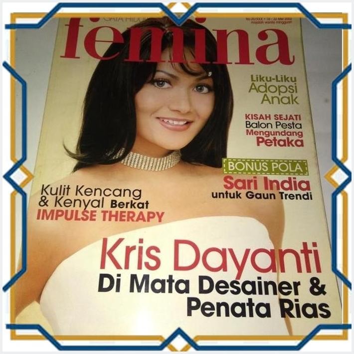 [4PE] MAJALAH FEMINA LANGKA TAHUN 2002 COVER KRISDAYANTI