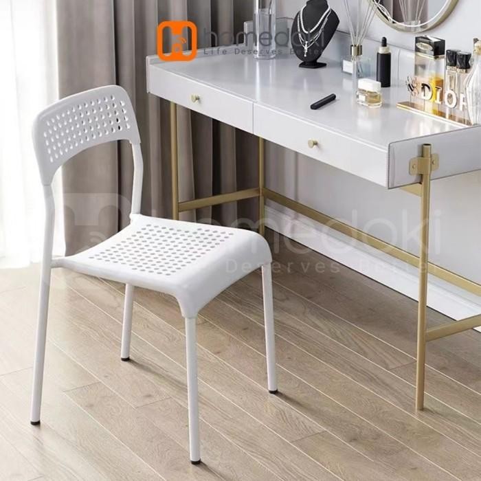 Homedoki Kursi Makan/Kursi Cafe/Kursi Belajar/Kursi Kantor/Kursi Bar Minimalis Original Dan Terperca