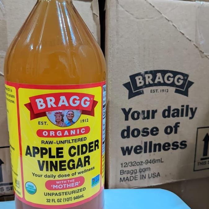 

STOK TERBATAS BRAGG APPLE CIDER VINEGAR 946ML / CUKA APEL ORIGINAL
