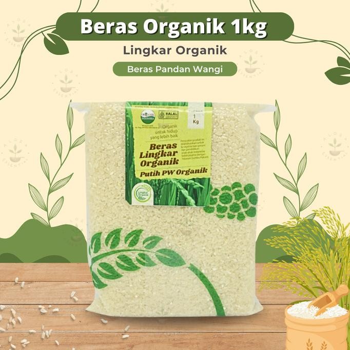 

Ready Lingkar Organik Beras Pandan Wangi Putih 1 kg - Beras Pandan Wangi 1kg