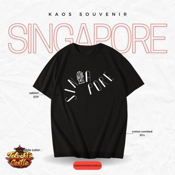 Kaos Murah Kaos Oleh Oleh Singapore Singapura  Baju Oleh-Oleh Singapore Singapura Kaos Souvenir Sing