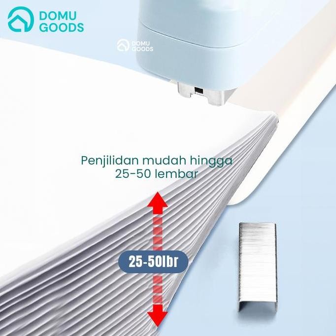 

ready DOMU 360 derajat Stapler / Triple Stapler / Stepler Rotatable 360 / Staples Meja Putar 3 Arah Besar / Staples Kantor murah