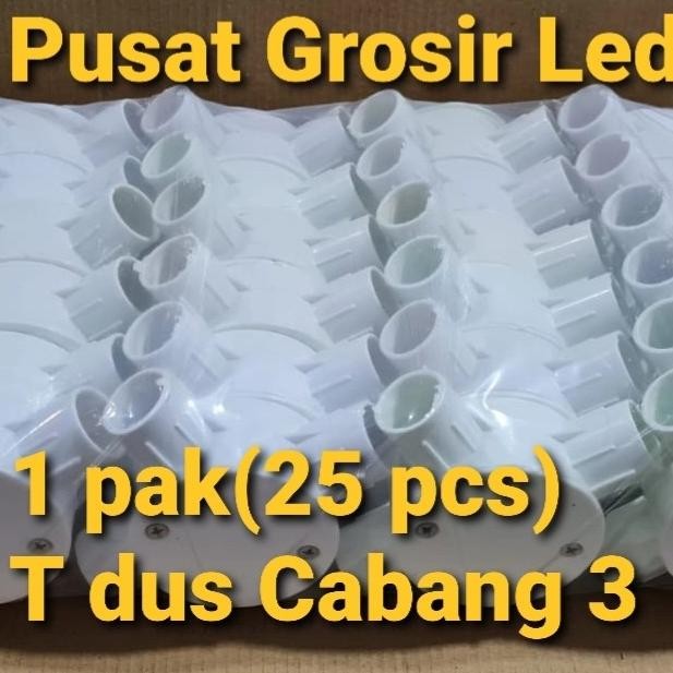 

new Paket 25 pcs T dus Putih Cabang 3 murah