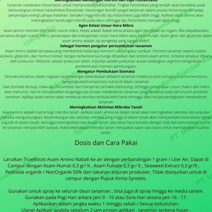 Asam Amino / Amino Acid Pupuk (Plant Source) 500 gram. murah