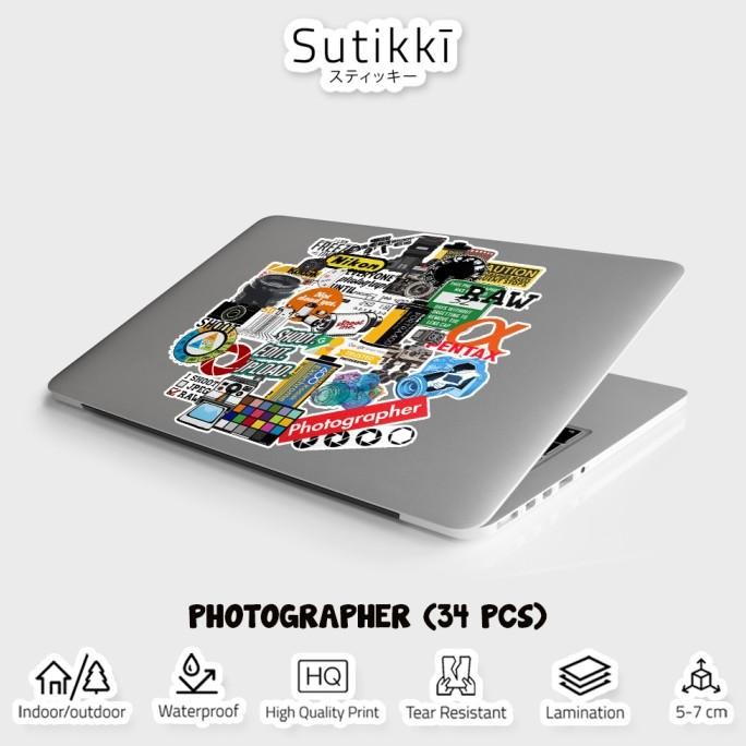 

ready Sticker Pack Photographer Fotografer Photo Kamera Stiker Laptop Vinyl murah
