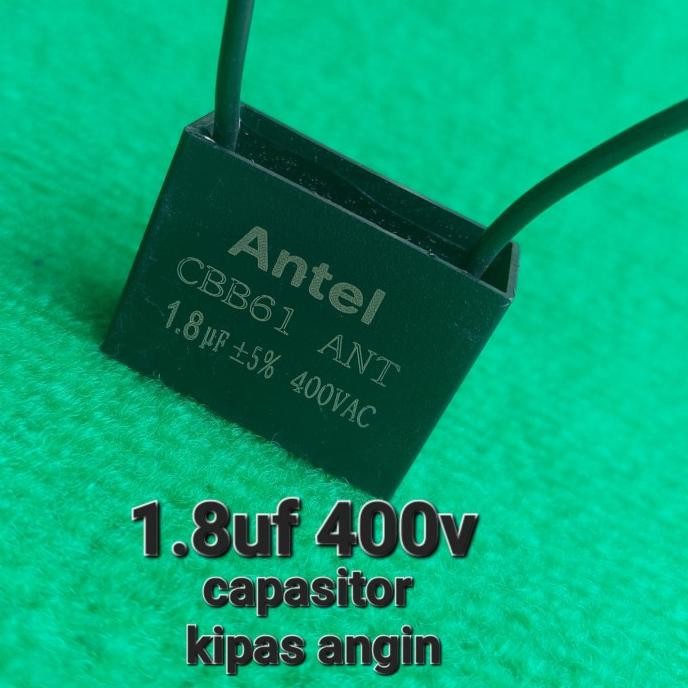 Baru (2) capasitor kapasitor kipas angin 1,8uf 1.8uf 1.8 1,8 uf mikro 400v 450v tojil4 Berkualitas