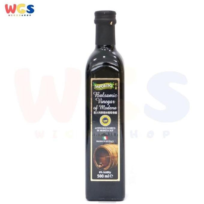 

STOK TERBATAS SAPORITO BALSAMIC VINEGAR OF MODENA - CUKA BALSAMIK SAUS SALAD -500 ML