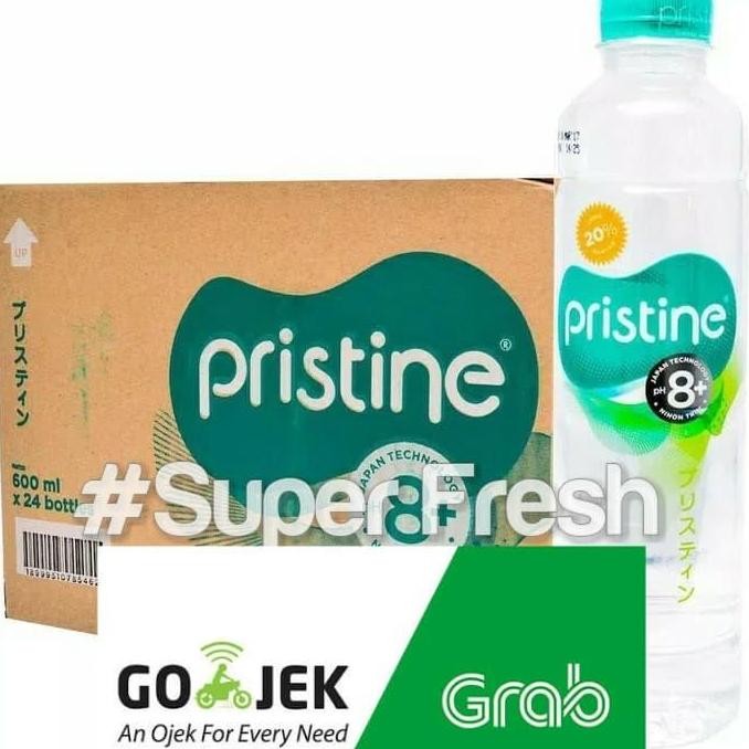 PRISTINE WATER 600 ML X 24 BOTOL + AIR MINUM PRISTINE + AIR ALKALI STOK TERBATAS