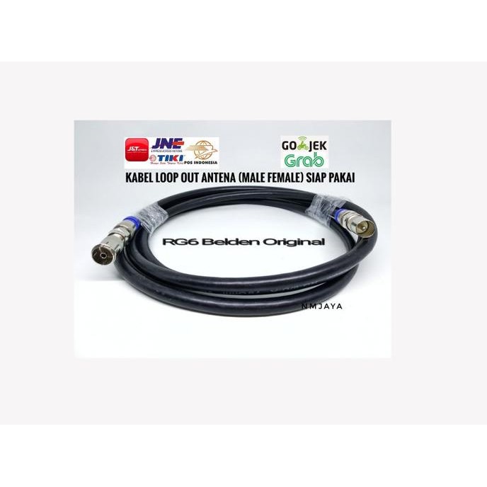 Tersedia Kabel Loop Out Antena (Konektor Male Female) Untuk Set Top Box 10Meter