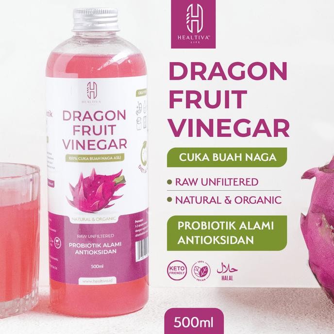 

STOK TERBATAS HEALTIVA CUKA BUAH NAGA ORGANIK WITH THE MOTHER MINUMAN PROBIOTIK ALAMI | KESEHATAN DIET