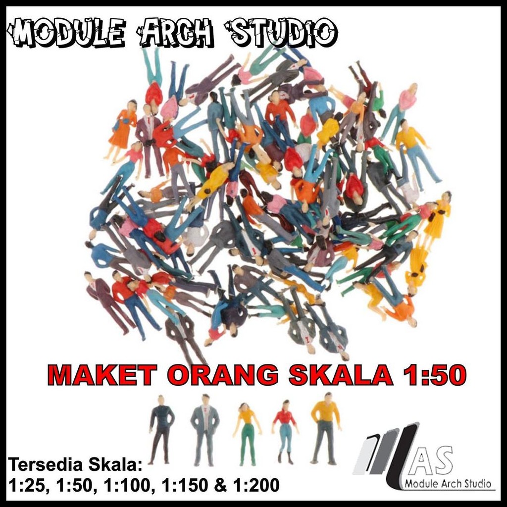 MAKET ORANG SKALA 1:50 - FIGURE ORANG - MINIATUR ORANG