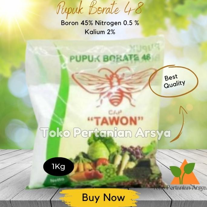 Cap Tawon Pupuk Borate 48 / Pupuk Mikro Boron 1 Kg murah