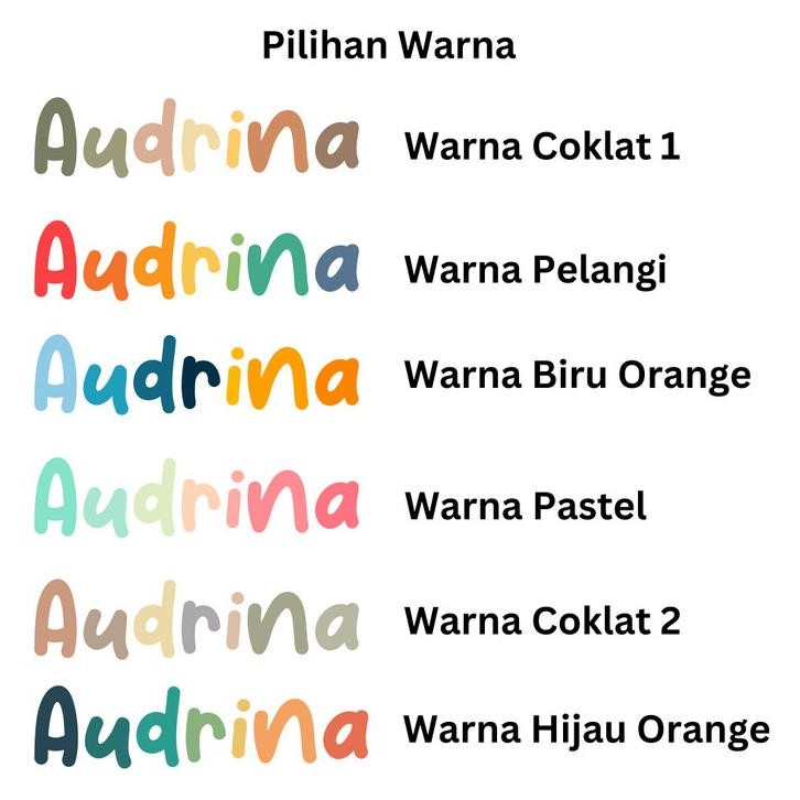 

ready STIKER LABEL NAMA CUSTOM WARNA WARNI MURAH MERIAH murah