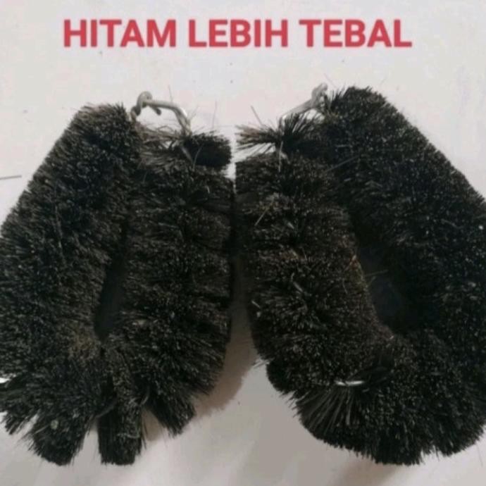 sikat ijuk hitam / coklat kamar mandi khas bangka