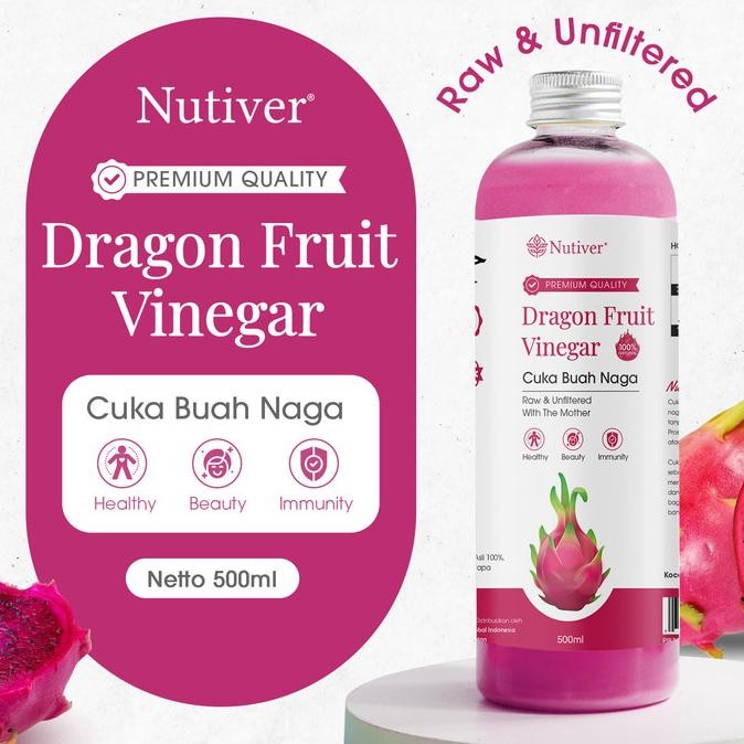 

STOK TERBATAS NUTIVER | CUKA BUAH NAGA | DRAGON FRUIT VINEGAR | MINUMAN PROBIOTIK SEHAT
