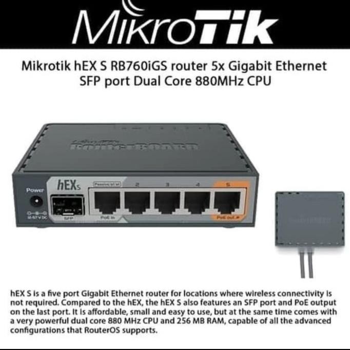 MIKROTIK RB760IGS/RB 760IGS/rb760 IGS SFP GIGABIT HEX S