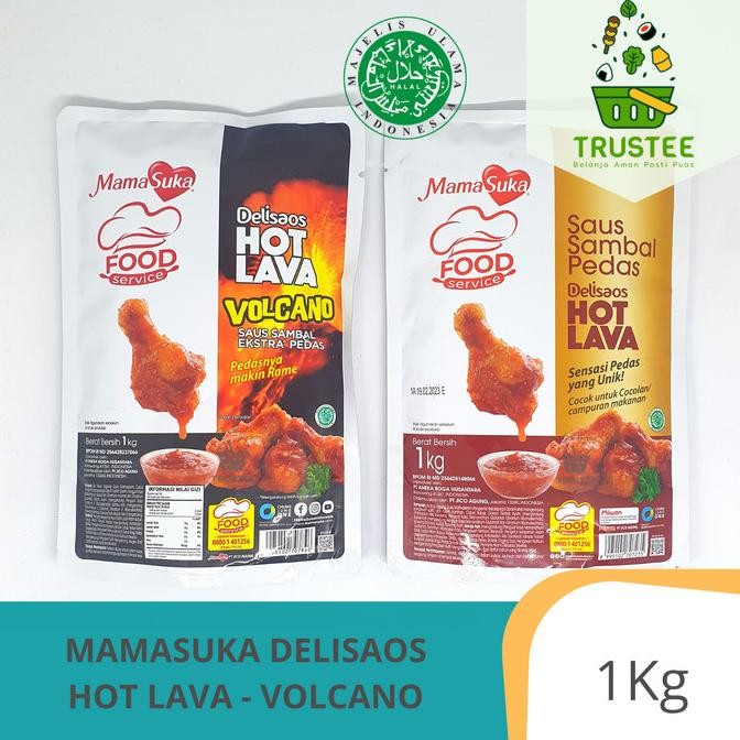 

HOT LAVA / Volcano Mamasuka Delisaos 1kg Saus Sambal Pedas
