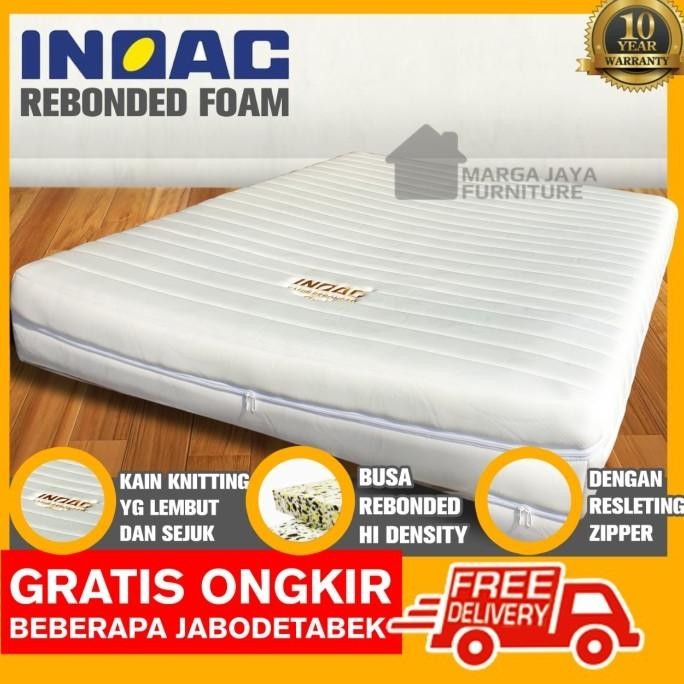 ready !!! Kasur Matras INOAC ORTHOPEDIC REBONDED 120 160 180 200 zipper