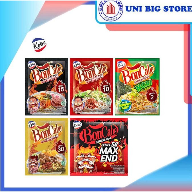 

KOBE BonCabe Original Sachet 6 gr Sambal Tabur
