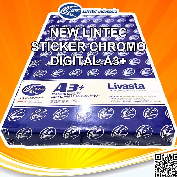 

ready Lintec Sticker Label Chromo Bontak stiker kromo Glossy A3+ murah
