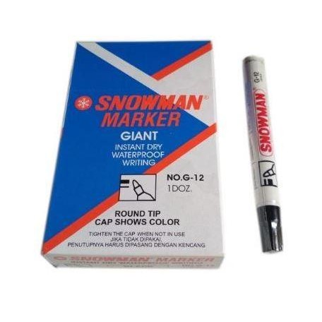 

tyS (12pc) SPIDOL PERMANEN SNOWMAN MARKER G 12 / SEPIDOL PERMANENT AG 12
