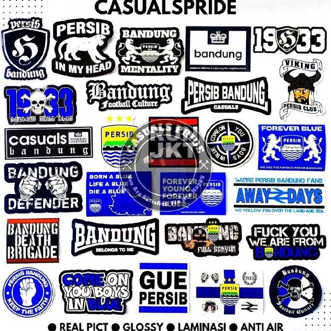 Stiker Persib Bandung 1933 Casuals Ultras Hooligan Bobotoh Northernwall Viking Anti Air Murah - Blue