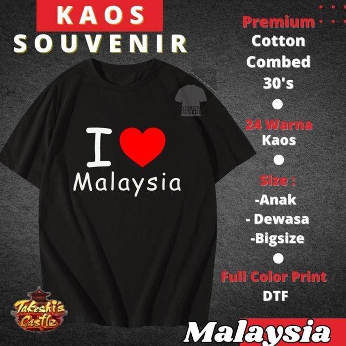 Kaos Murah Kaos Oleh-Oleh Malaysia Kuala Lumpur - Baju Oleh-Oleh Malaysia Kuala Lumpur - Kaos Souven
