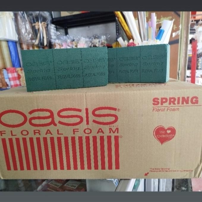 

Floral Foam Busa Bunga OASIS INDOCELL (23x10,5x7,5 cm) JUAL PER BIJI