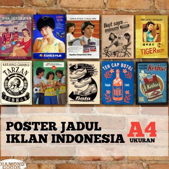poster aesthetic / wall art poster - iklan jadul