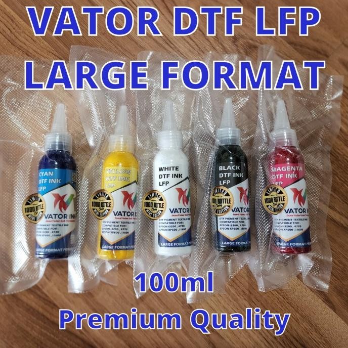 

tyS Tinta DTF LARGE FORMAT VATOR LFP 100ml Pekat Lancar di Printhead