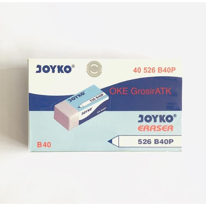 

tyS Penghapus Pensil Joyko B40P (PUTIH) [Pak=40pcs]