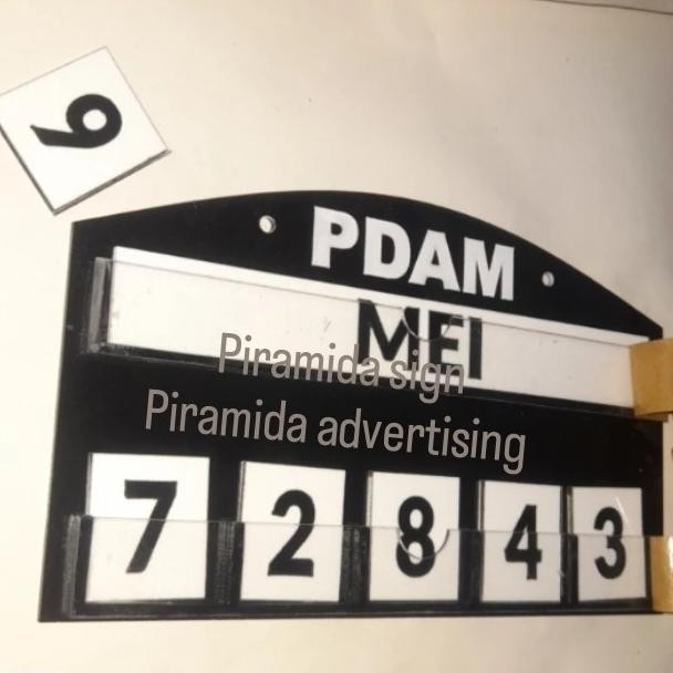 

TERLARIS - Papan angka PDAM PLN 20x10 dengan angka